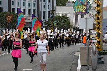 SHS Band performs in a parade