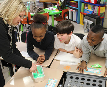 SOCSD elementary students make "flubber" in science class