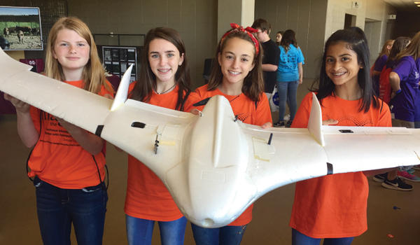 AMS students learn about drones at career expo 