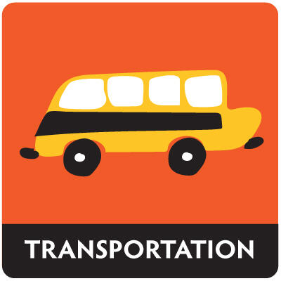Click for transportation and bus information