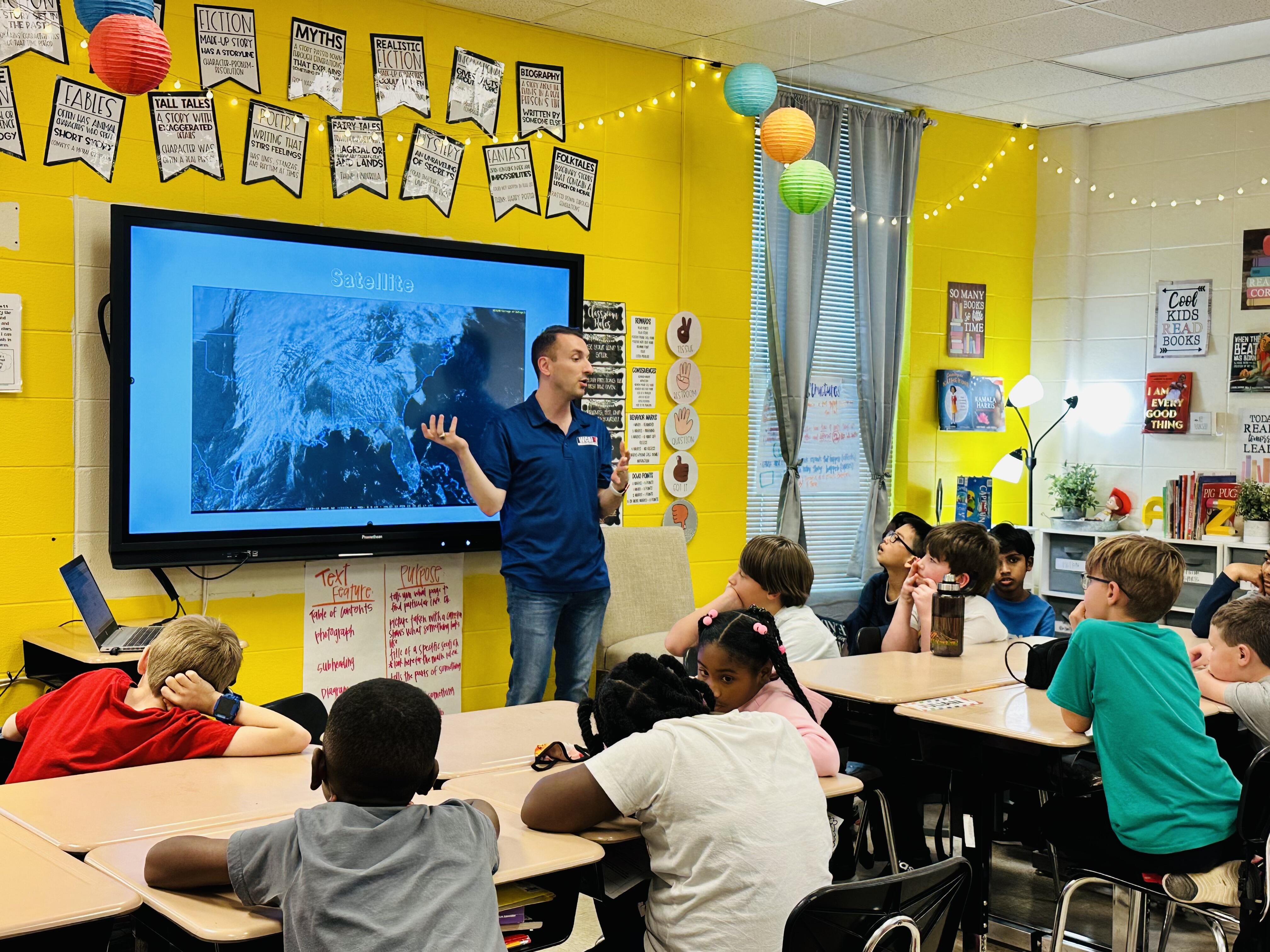 WCBI Weather visits classroom