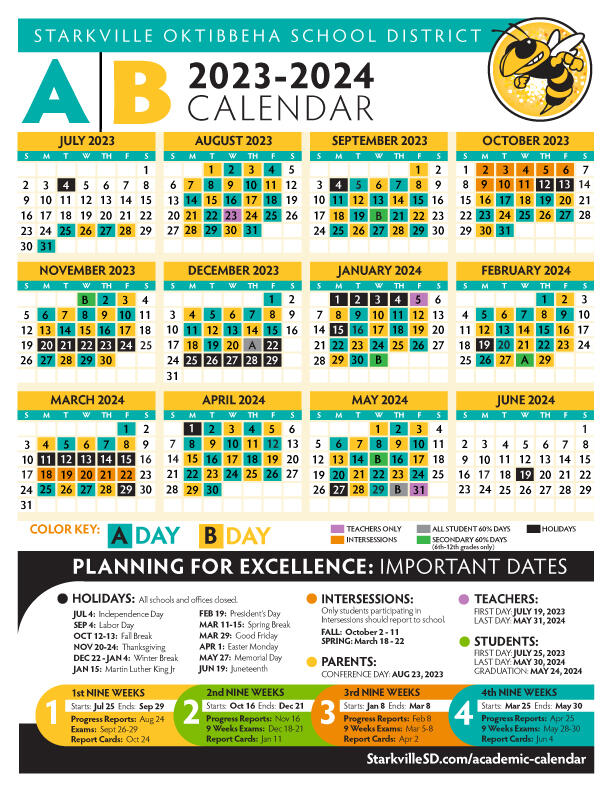 A/B 2023-2024 Calendar